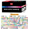Bolígrafo Marcador Acrílico Guangna 8101 488 Colores Punta Suave Específico para Arte Pintura Bolígrafo Acuarela Set Líquido Directo