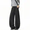Novedad Otoño 2026 Pantalones Anchos Transpirables de Secado Rápido para Hombre, Pantalones Casuales Sueltos con Efecto de Caída, Moda de Talla Grande, Pantalones Largos de Marca de Tendencia