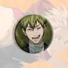 Cinco peças de distintivo de guerra de Manshu Wu cachorro rolo espinho B osso preocupação demais dois-dimensional anime barra boca de cavalo distintivo de ferro