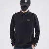 Camisa Polo para Hombre Otoño/Invierno 2026 con Cuello de Solapa, Corte Holgado, Manga Larga, Forro Polar, Nuevo Bordado, Top Casual de Negocios