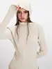 Suéter de Punto de Manga Larga con Cuello Medio Alto Ajustado Heyhenry Slim Slim para Mujer en Otoño e Invierno Suéter Básico Ajustado