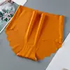Venta de liquidación: Pantaletas de Algodón Transpirable de Color Sólido para Tallas Grandes, Triangulares de Cintura Alta con Borde Ondulado, Control de Abdomen, Seda de Hielo, Amigables con la Piel, Ropa Interior Cómoda