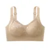 Sujetador Push-Up de Encaje sin Costuras para Primavera y Verano, Transpirable, sin Aros, Anticaída, Copa Fija, Sujetador de Espalda Bonita para Mujer