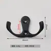 Ganchos para Armario Moderno Minimalista Transfronterizos, Ganchos de Pared para Cocina y Baño, Accesorios de Doble Gancho para Abrigos y Sombreros de Muebles