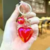 Llavero Creativo de Corazón Burbuja Color Uv Galvanizado Moda Colgante de Bolso Trendy Regalo Lindo para Pareja Venta al por Mayor