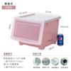 Younai caja de almacenamiento transparente de una pieza para juguetes de bebé y niños, grande para sala de estar, tapa de plástico frontal