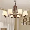 Araña de sala de estar retro americana, arte de hierro, estilo rústico simple, diseño minimalista moderno para dormitorio principal y comedor, accesorios de iluminación al por mayor en Zhongshan