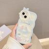 Para Apple 14 Waved Monster Bracelet Capa de celular iphone15 Jade Gui Dog 13 Suporte Capa protetora Novo estilo