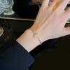Pulseira de zircônia com costura de borboleta da Coreia do Sul feminina estilo ins vento frio pulseira para amigas rede pulseira de design de nicho de luxo leve
