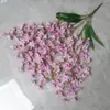 Orquídea Oncidium Artificial de 5 Hastes Decoração de Mesa para Sala de Estar Enfeites Arranjo de Flores Buquê de Flores Artificiais Pequenas Flores Frescas de Seda Venda por Atacado