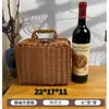 Caja de ratán vintage empaque de regalo de boda caja de ratán almacenamiento de Navidad bolso de mano de ratán caja de regalo de ratán