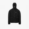 Chamarra Nueva de Color Bloqueado con Cuello Alto para Hombre y Mujer Otoño e Invierno 2025 Forro Polar con Cremallera Bordado de Letras Sudadera Cálida Y2K