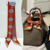 Bufanda de Seda de Primavera y Otoño, Bufanda de Seda Versátil Estilo Coreano, Delgada de Tira Larga, Se Puede Usar para Atar Asas de Bolsos, Cinta de Seda, Goma para el Cabello, Bufanda