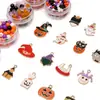 Série de Halloween Pingente Rosto de Fantasma Caveira Contas de Mão Pulseira DIY Feita à Mão Colar Acessórios de Joia Pacote de Material