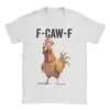 Camiseta de Algodón Transfronteriza con Interesantes Accesorios de Pollo F-Caw-F Fcawf para Hombres y Mujeres Estampado Gráfico en Camiseta