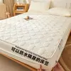 Sábana Bajera Impermeable y a Prueba de Orina de Cobertura Total Clase A Algodón Puro Grado Madre e Hijo Color Piel para Dormir Antibacteriano Colcha Acolchada Protector de Colchón Pieza Única