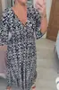 Punto 2024 Nuevo Talla Grande Super Hada Cuello V Vestido Floral Vacaciones en la Costa Falda de Playa Holgada y Versátil Larga