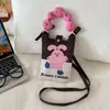 Monedero para Fiesta Estudiantil, Bolso para Teléfono Móvil de Compras, Bolso de Hombro Pequeño Tejido, Bolso de Mano Lindo Versátil, Bolso Cruzado Mini para Mujer