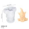 Molde para Vela Perfumada de Duende Navideño Muñeco de Nieve Árbol de Navidad Silicona Resina Yeso Pegamento Película Venta al por Mayor
