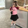Snoopy Summer New Children's Short-sleeved T-shirt Brave Letter T Girl's Short-sleeved Top Casual All-match Raglan T