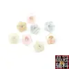 Botões de Acetato com Pontos de Diamante Flor de Ameixa Camisa Feminina Translúcida Multicor Botões para Camisa de Chiffon Botões DIY Coloridos