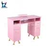 Mesa de Manicure com Aspirador Embutido, Apoio de Pulso, Gaveta de Camada Dupla e Armazenamento Compartimentado - Estação de Manicure para Venda por Atacado