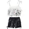 Ropa de moda infantil de hip-hop para niños, hip-hop, lentejuelas sueltas, tambor, disfraz de mesa de Año Nuevo, baile de jazz, ropa para niñas