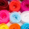 Lenço Pequeno de Seda Perolado em Chiffon de Cor Sólida, Lenço Quadrado Pequeno Versátil para Dança de Performance, Lenço de Gaze em Cor Doce, Lenço de Cabeça, Atacado Personalizado