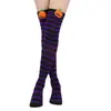 Calcetines de Cosplay para Mujer Transfronterizos, Muñeca de Dibujos Animados Europea y Americana, Calcetines de Diablo, Calcetines Hasta la Rodilla, Calcetines Decorativos para Actuación de Calabaza
