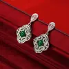 Conjunto de Brincos e Colar Qingdao Vintage Exquisito Moderno, Joias Versáteis da Moda Estilo Corte, Luxo Leve de Nicho para Mulheres