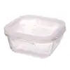 Contenedor Cuadrado de Vidrio para Alimentos de 800 ml