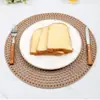 Posavasos de Té Tejido de Yute, Manteles Individuales Estilo Nórdico Anti-Quemaduras
