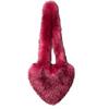 Chica Popular Sale a la Calle con Nueva Bolsa de Peluche de Amor Europea y Americana Imitación Piel de Mapache Felpa Gran Capacidad Bolso Cruzado Bolso de Hombro