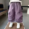 Pantalones Cargo para Niños Primavera y Otoño 2026 Nueva Colección de Otoño Pantalones Largos Casuales para Niños