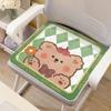 Cojín de silla de otoño e invierno para oficina, lindo cojín de felpa antideslizante cálido para taburete de dormitorio de estudiante, cojín de trasero resistente a la suciedad