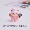Oso Pintor Tridimensional Lindo Dibujo Animado Hecho a Mano DIY Accesorios para Joyería Pegamento de Crema Resina Pequeños Accesorios Material para Pasadores