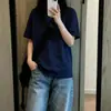 Camiseta Feminina de Manga Curta 2026 Nova Primavera/Verão Topp de Meia-Manga com Toque de Luxo Item Quente Deste Ano Camiseta Estilo College