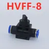 Interruptor de Válvula Neumática Manguera de Aire Conector Rápido Válvula de Bola Manual HVFF16/BUC4 6 8 10 12mm