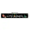 Banner Navideño Transfronterizo Multiestilo Feliz Navidad Dibujo Animado Retro Tema Fiesta Navideña Bandera Colgante