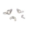 Tuerca de tornillo manual de acero inoxidable 304, lingote de cuerno, tapa de tornillo manual DIY, tuerca de mariposa de zinc blanco de alta resistencia