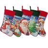 Adornos navideños transfronterizos con dibujos creativos, medias navideñas, decoración para chimenea, bolsas de regalo, adornos colgantes navideños.