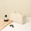 Bolso de Maquillaje Nuevo de Moda con Doble Cremallera de PU, Neceser Portátil, Bolsa de Almacenamiento de Cosméticos de Viaje