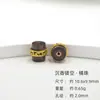 Accesorios de Madera de Agar Natural Pulsera de Plata S925 Chapada en Oro Accesorios para Pulsera Cuentas Espaciadoras Hechas a Mano para DIY Productos Semiacabados