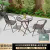 Mesas y Sillas de Exterior con Sombrillas, Sillas de Ratán, Sillas de Acero al Carbono para Exterior, Juego de Mesa de Café de Ocio para Balcón al Aire Libre, Mesas y Sillas para Jardín y Terraza