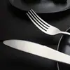 Juego de Cuchillo, Tenedor y Cuchara de Acero Inoxidable Transfronterizo con Diseño Vintage en Relieve y Corona Parcialmente Chapada en Oro, Adecuado para Hoteles de Estilo de Oriente Medio y Europeo y Comedor Occidental