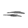 Exquisita Horquilla Coreana para Mujer, Pinza para el Cabello con Forma de Hoja de Aspecto de Alta Gama, Pinza Lateral de Pedrería, Accesorio para el Cabello, Elegante Pinza para Flequillo, Pinza Doble