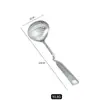 Cuchara Coladora para Sopa de Acero Inoxidable Doble Propósito Cuchara para Olla Caliente Restaurante Hogar 50/100ml Filtro con Punta Perforada Concha para Sopa