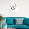 Reloj de pared acrílico simple nórdico moderno reloj silencioso Zorro generación al por mayor Amazon superventas explosiones