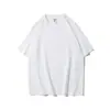 Camiseta Masculina Cruzada Ag280G Pesada Solta Oversize Tendência Marca Versátil Estudante Algodão Puro Gola Redonda Manga Curta Camisa Publicitária