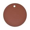 Mantel individual de silicona redondo pequeño de 31 g con forma de panal, tapete para platos de cocina, tapete para cuencos de silicona, posavasos, tapete para arena de silicona